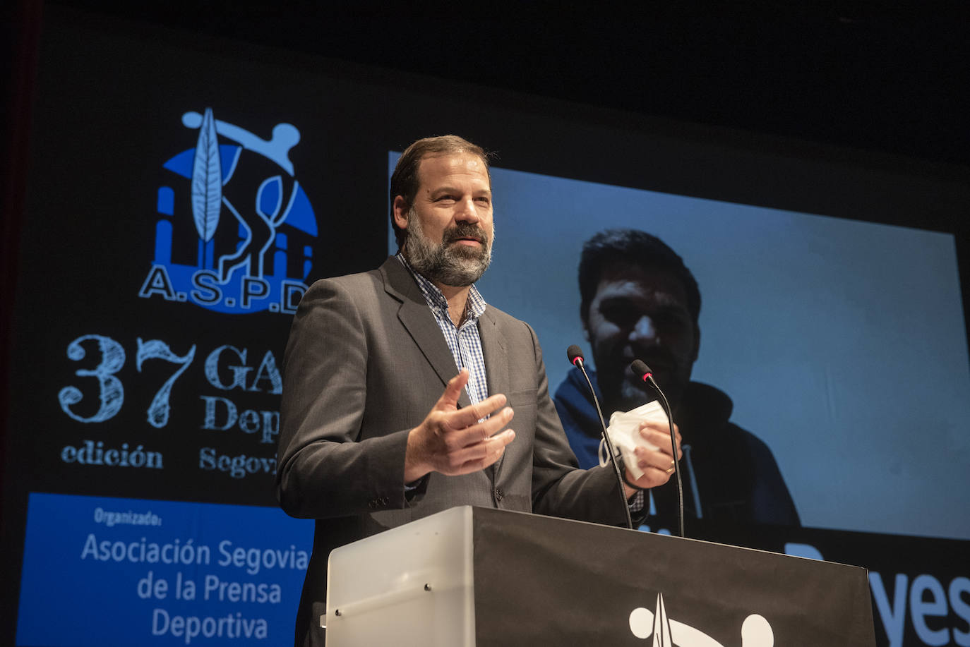 Gala del deporte segoviana celebrada en el teatro Juan Bravo.