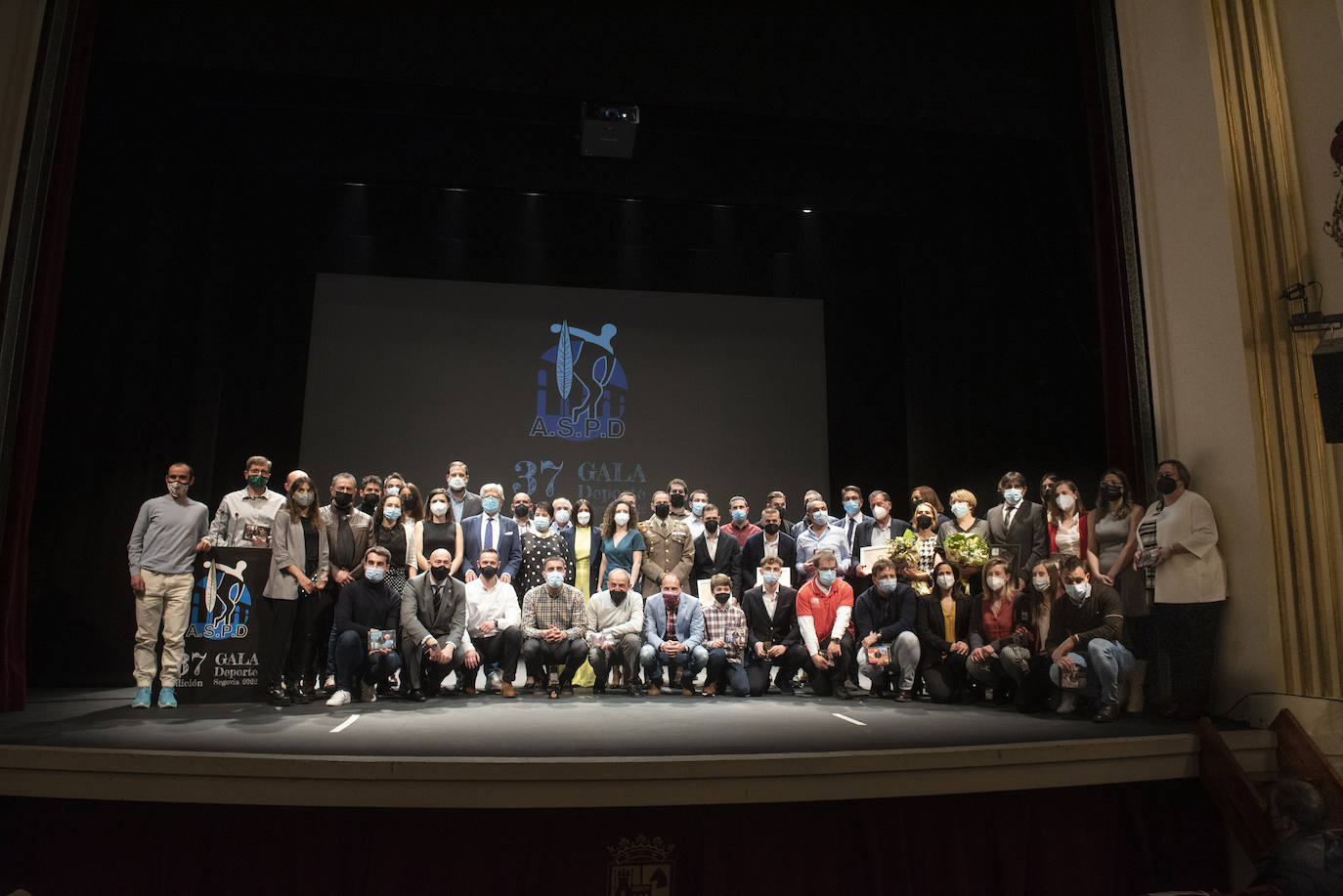 Gala del deporte segoviana celebrada en el teatro Juan Bravo.