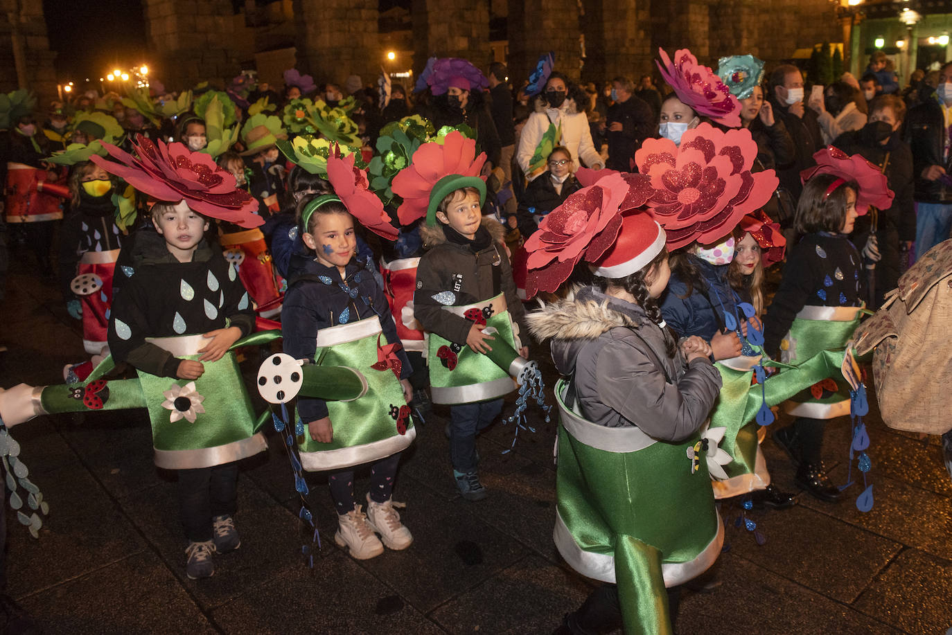 Desfile del sábado de carnaval en Segovia.