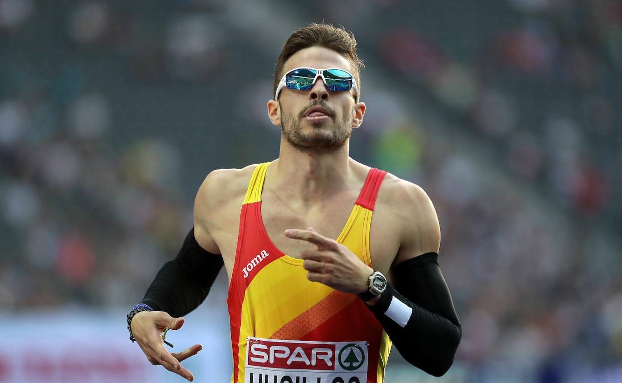 El atleta astudillano Óscar Husillos. 