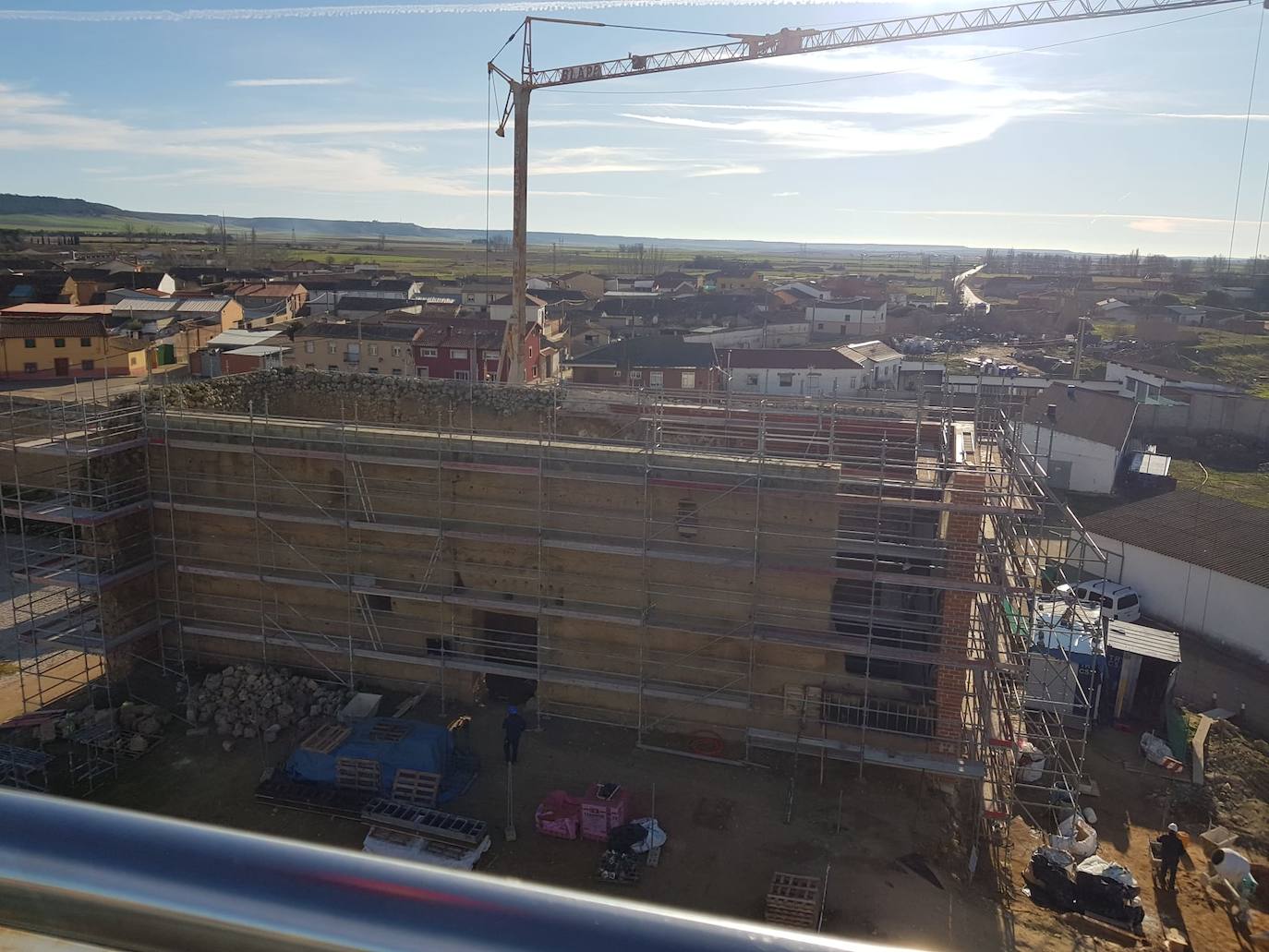 Reconstrución del edificio de la panera. 