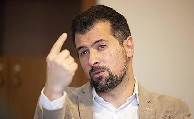 Luis Tudanca, durante una entrevista con El Norte de Castilla.