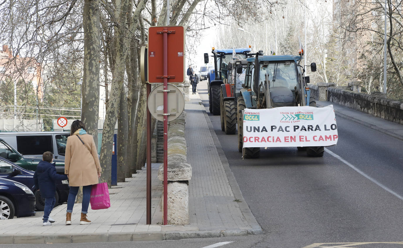 Fotos: Tractorada en Palencia contra los elevados costes de producción
