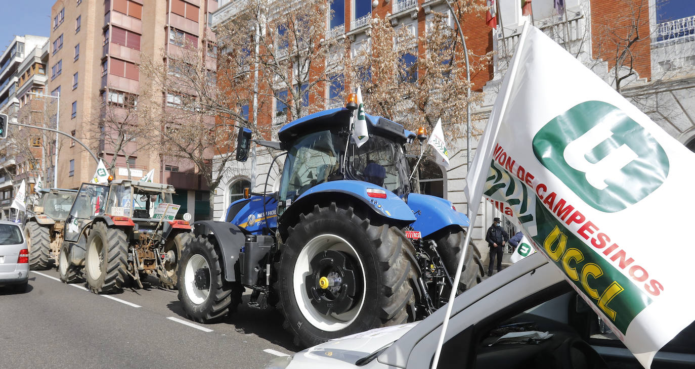Fotos: Tractorada en Palencia contra los elevados costes de producción