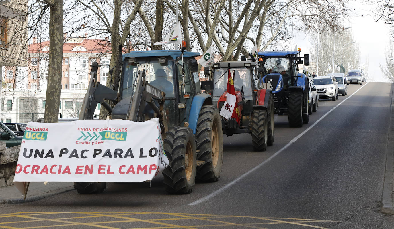 Fotos: Tractorada en Palencia contra los elevados costes de producción