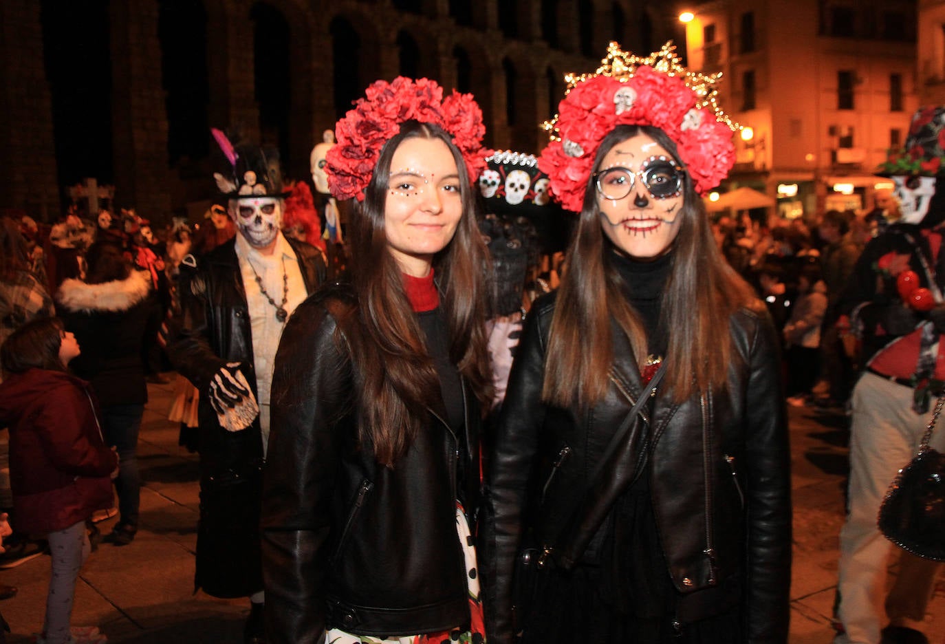 Desfile de este martes por el centro de Segovia.