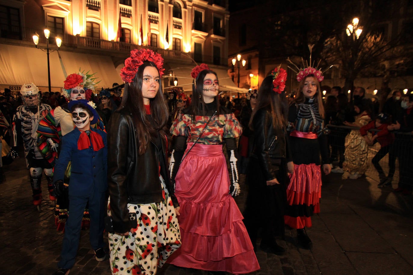 Desfile de este martes por el centro de Segovia.