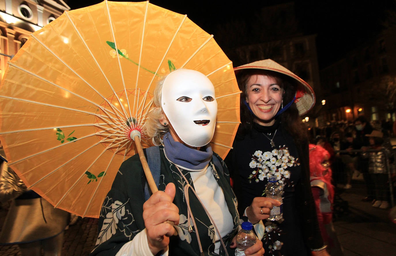 Desfile de este martes por el centro de Segovia.