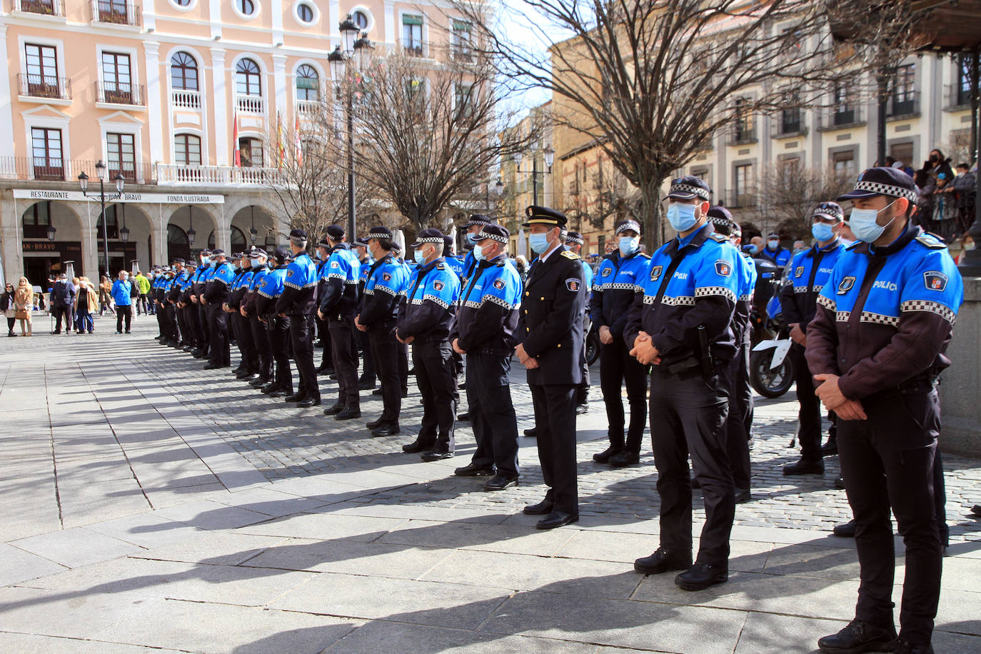 Actos de la festividad de la Policía Local en Segovia.