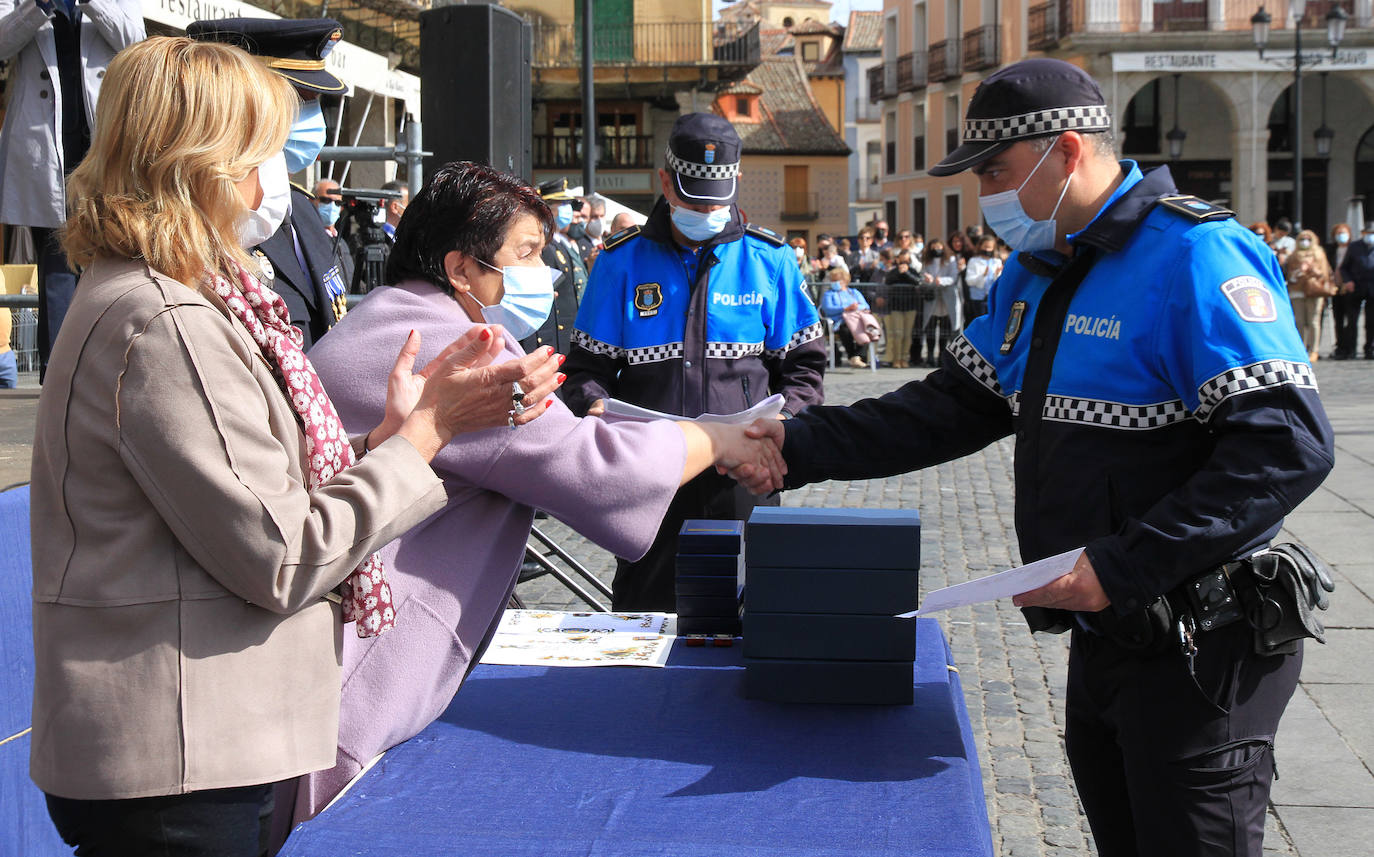 Actos de la festividad de la Policía Local en Segovia.