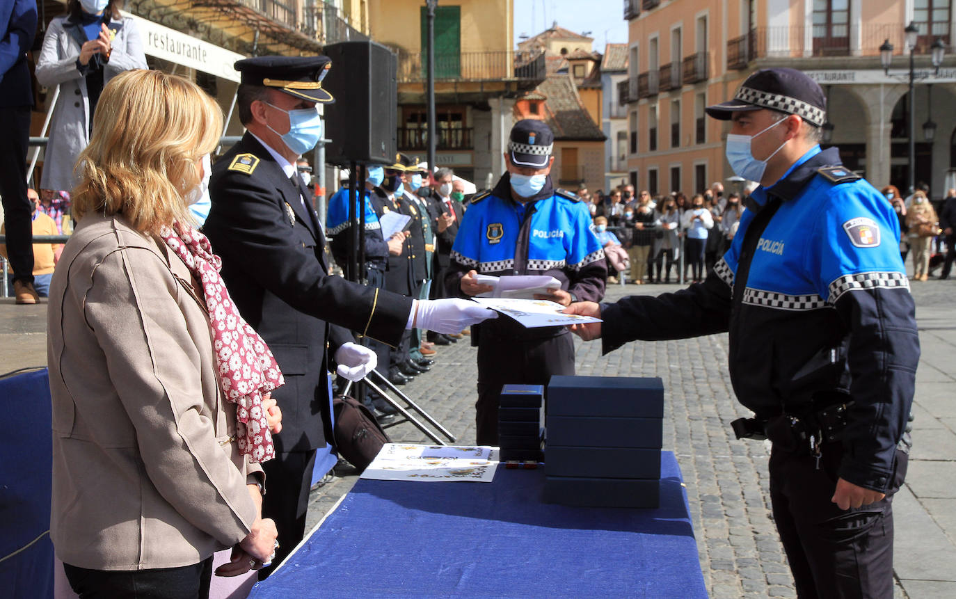 Actos de la festividad de la Policía Local en Segovia.