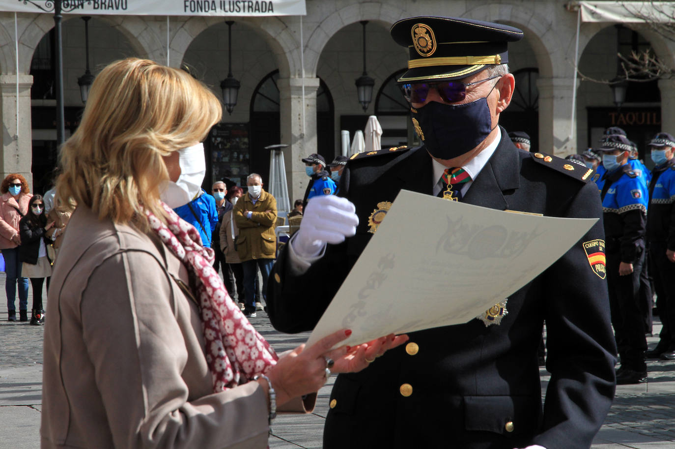 Actos de la festividad de la Policía Local en Segovia.