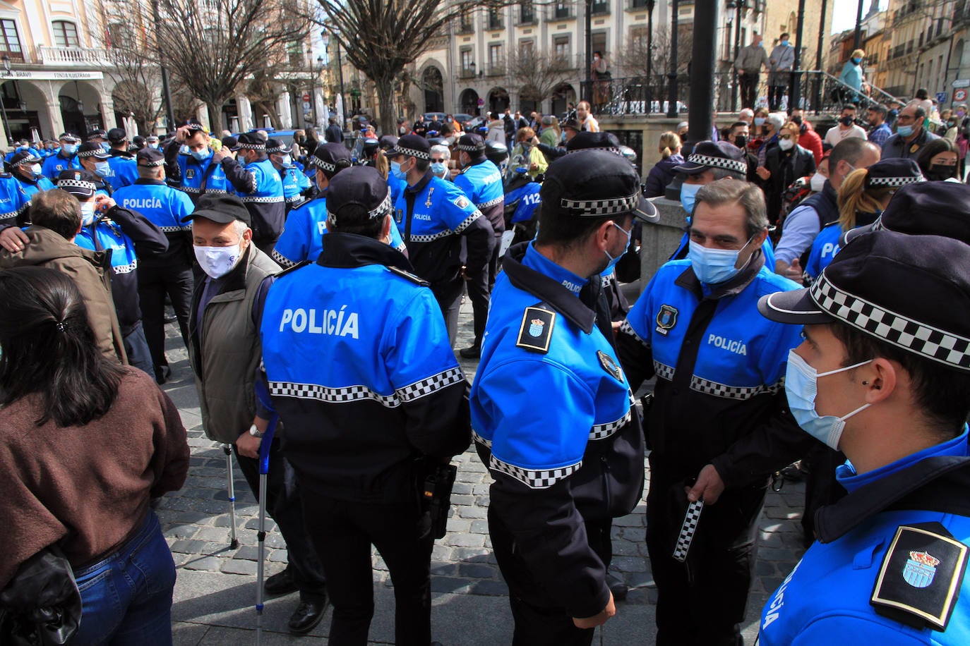 Actos de la festividad de la Policía Local en Segovia.