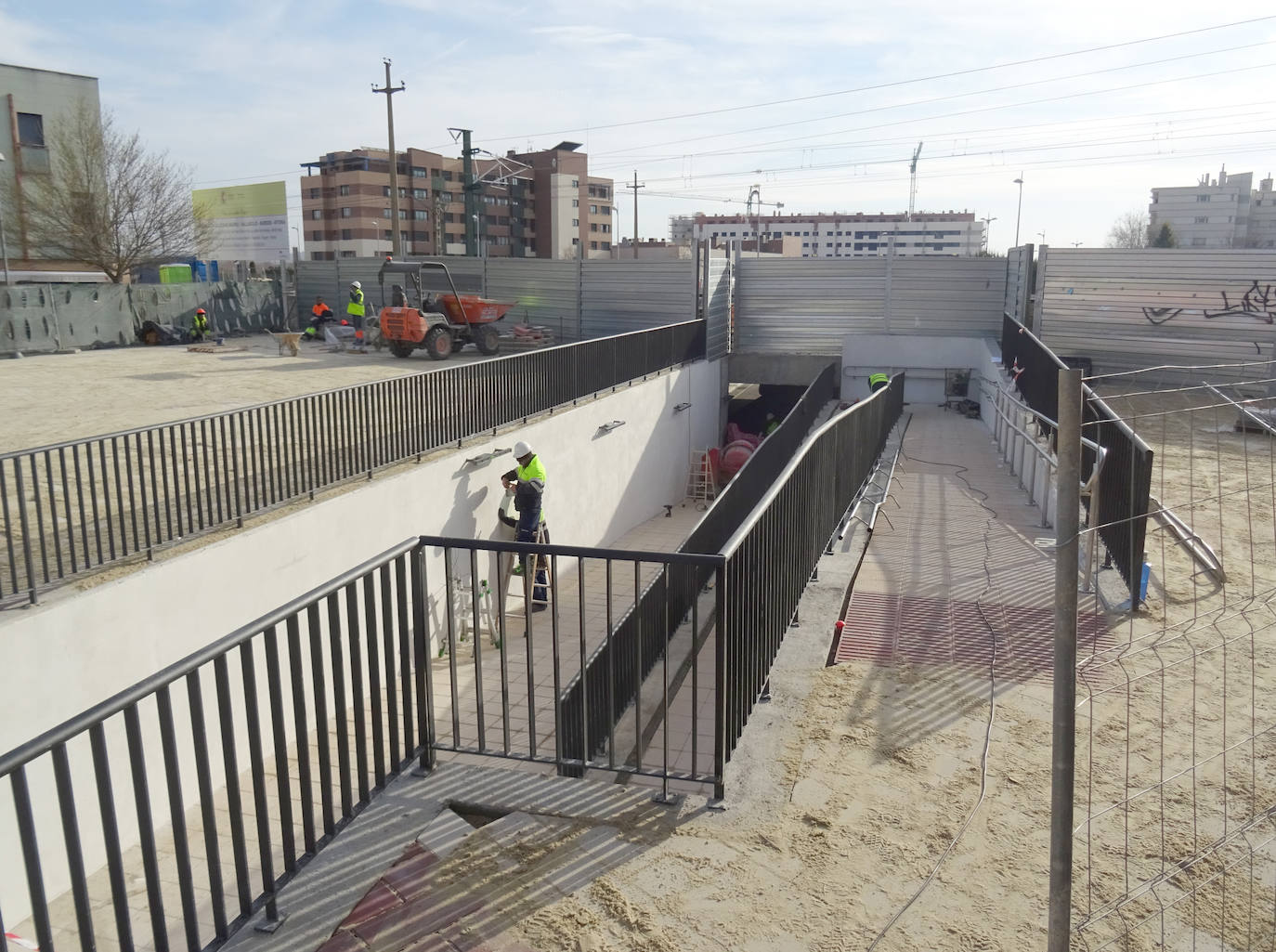 Estado de las obras del túnel de Andrómeda.