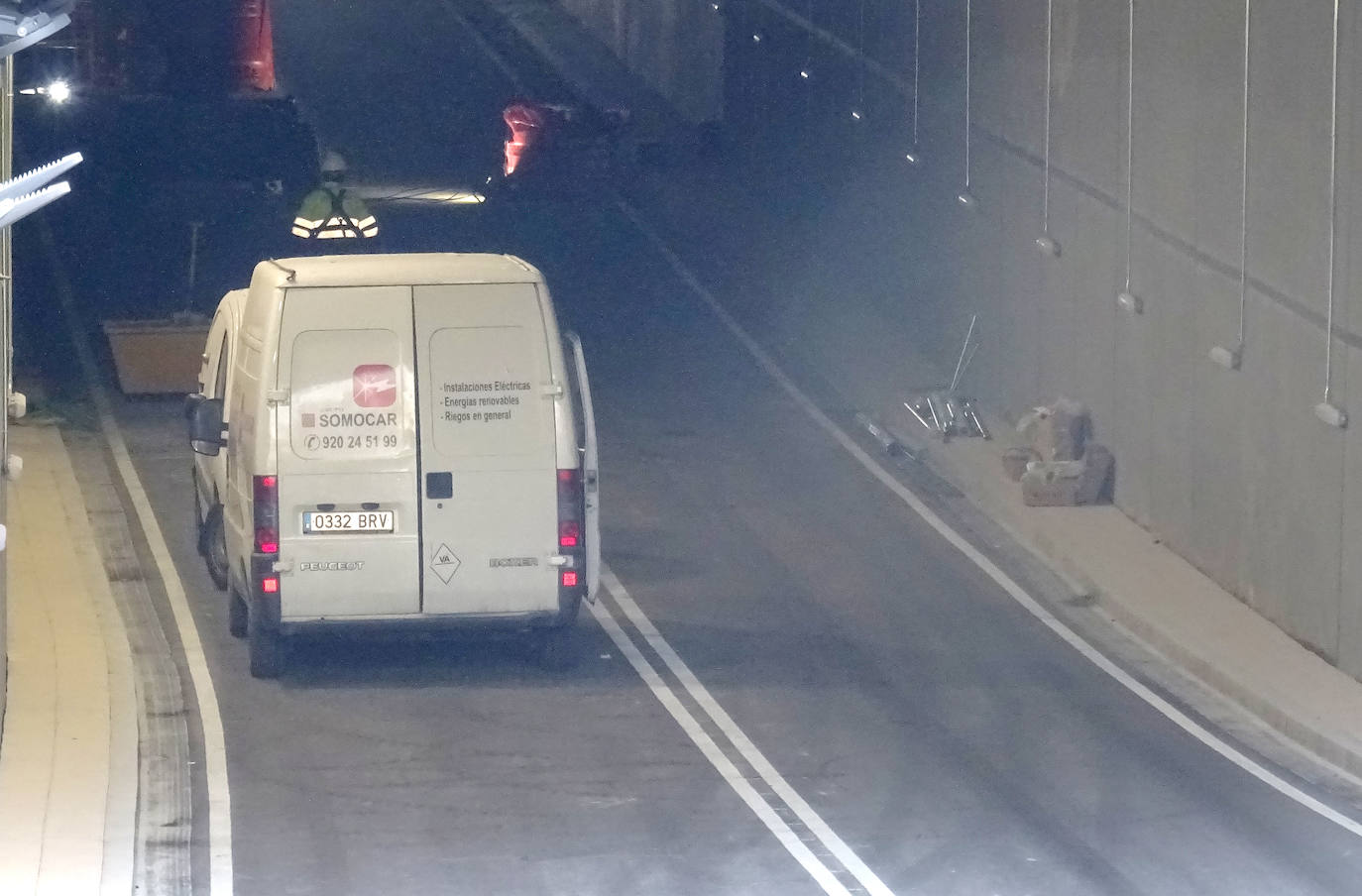 Estado de las obras del túnel de Andrómeda.