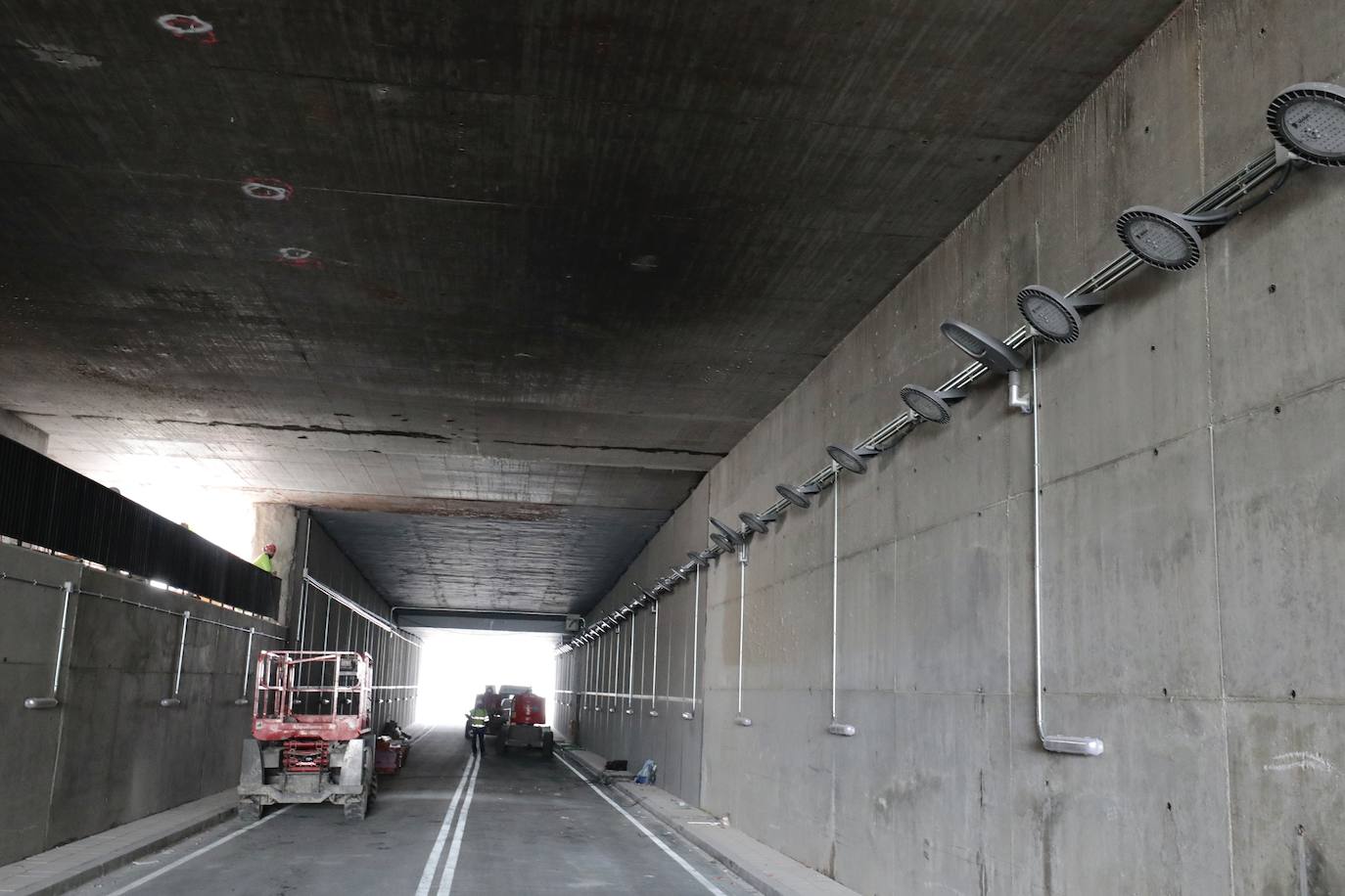 Estado de las obras del túnel de Andrómeda.