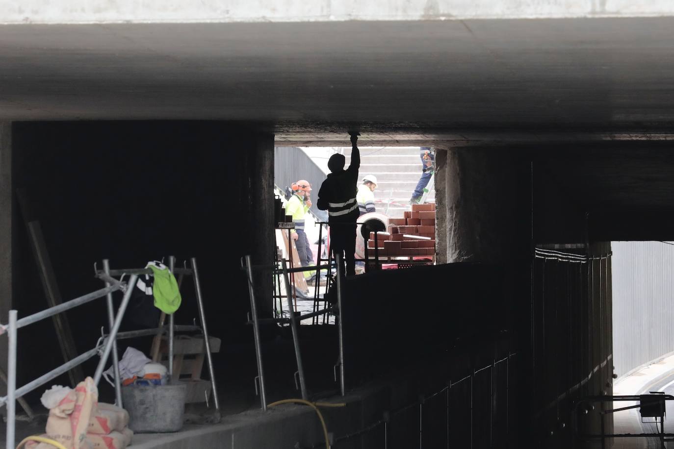 Estado de las obras del túnel de Andrómeda.