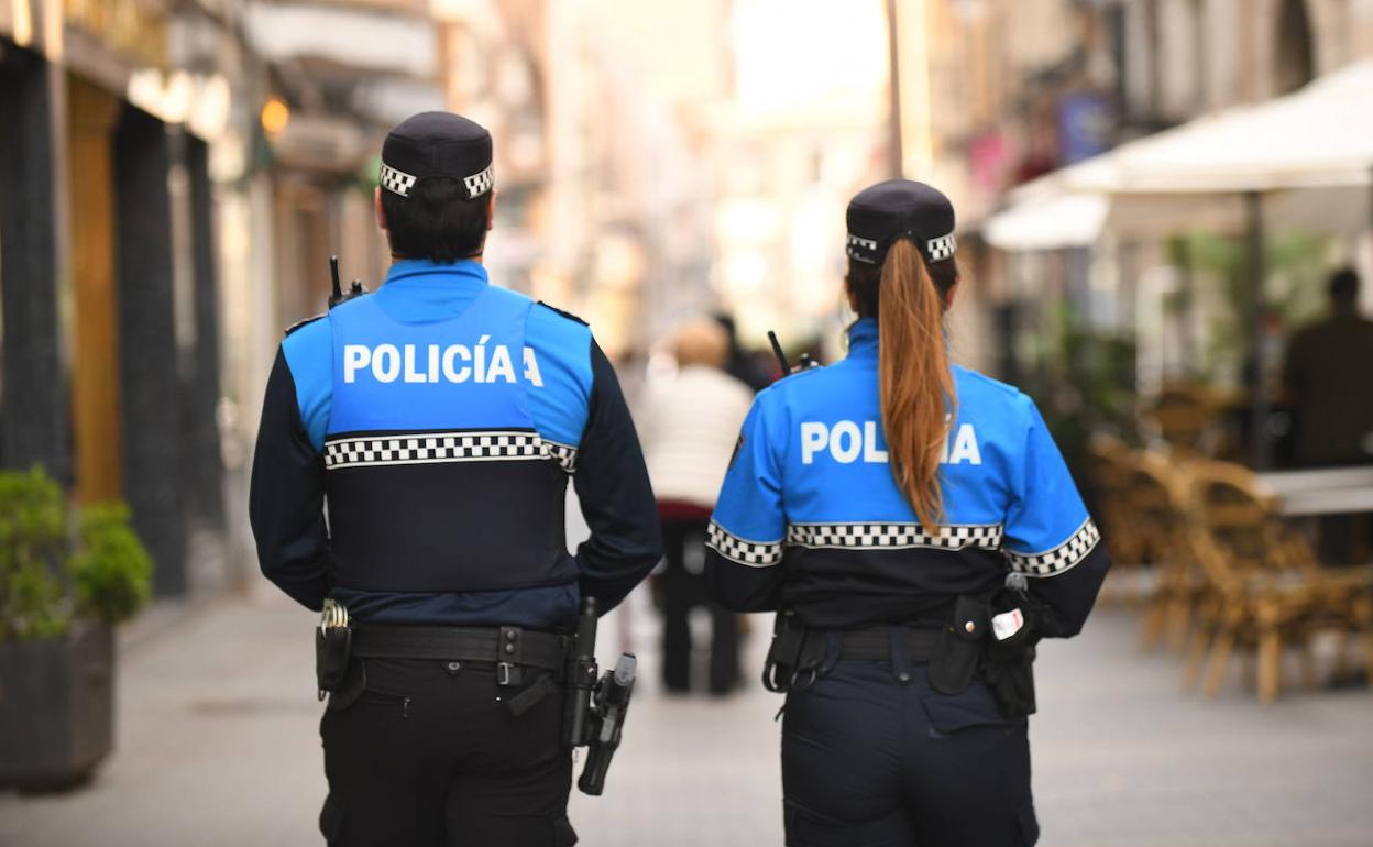 Agentes de la Policía Municipal de Valladolid. 