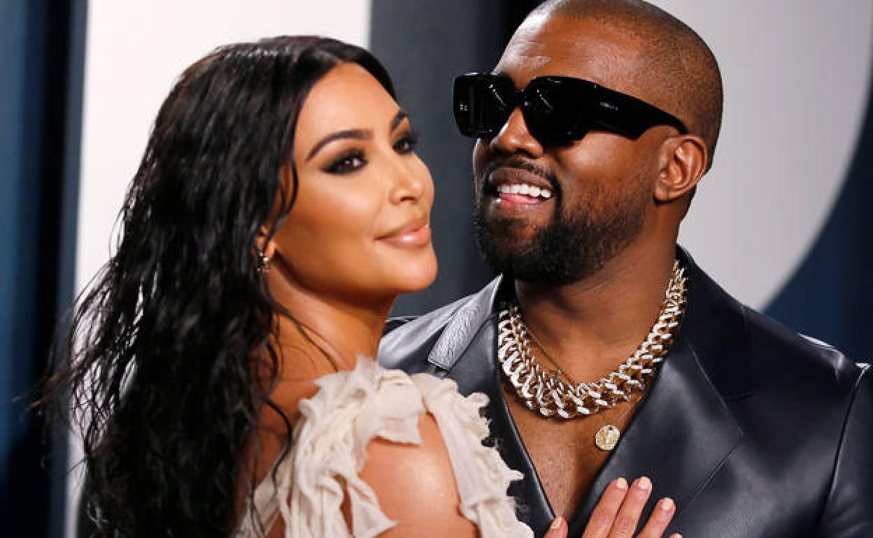 Kim Kardashian con su ex Kanye West
