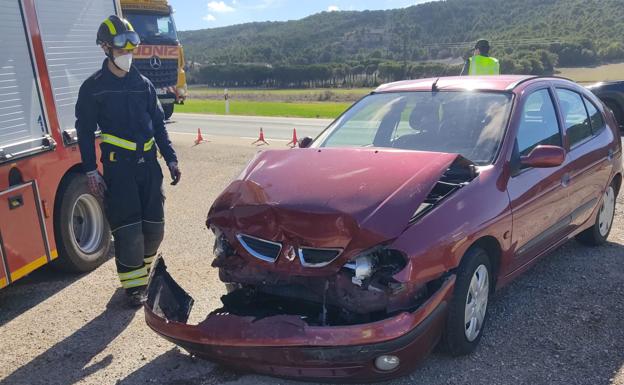 Tres heridas, una de ellas de 10 años, en un accidente múltiple en la provincia de Valladolid