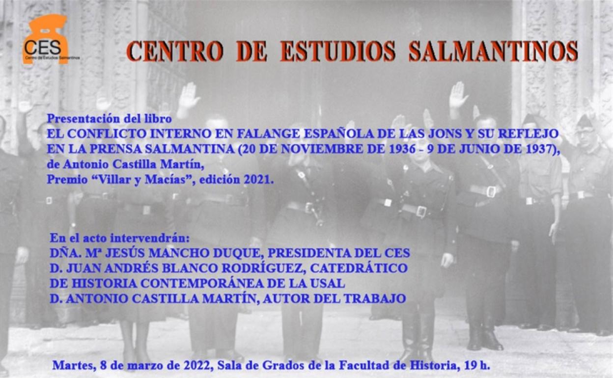Cartel del acto. 