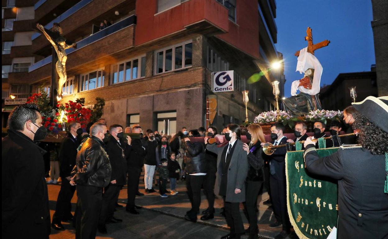 Encuentro del Cristo y la Virgen en San Agustín.