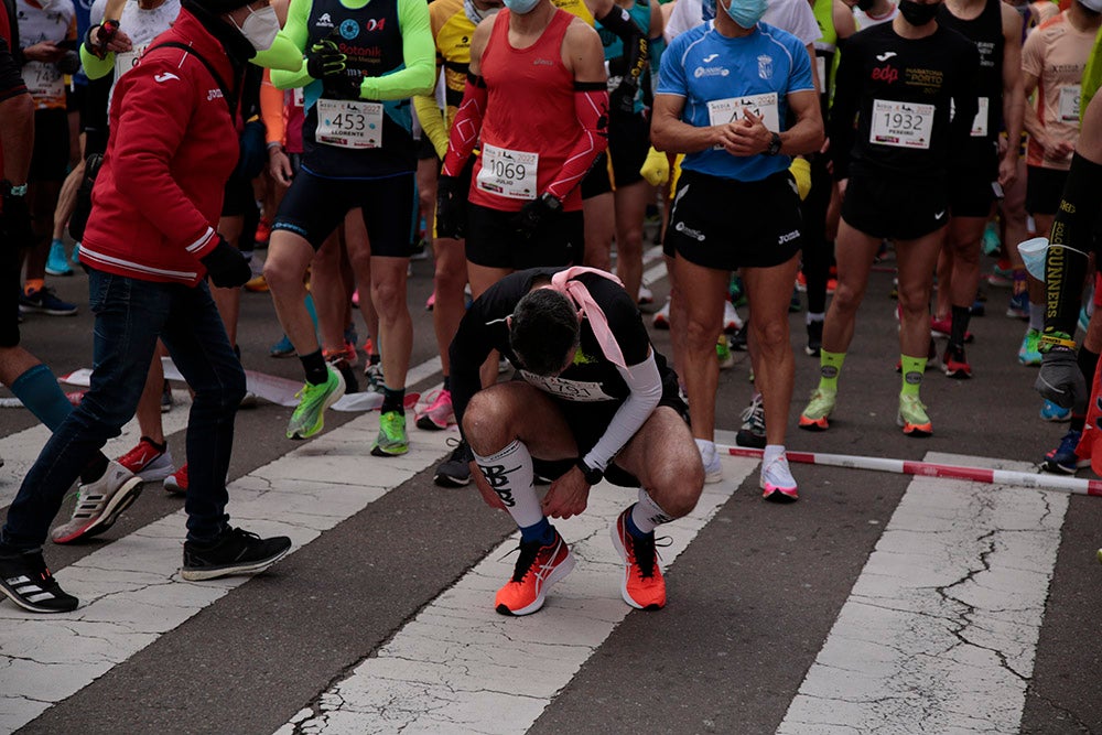 El Paseo de la Estación se convirtió en lugar de reencuentro de los participantes en la Media Maratón Ciudad de Salamanca