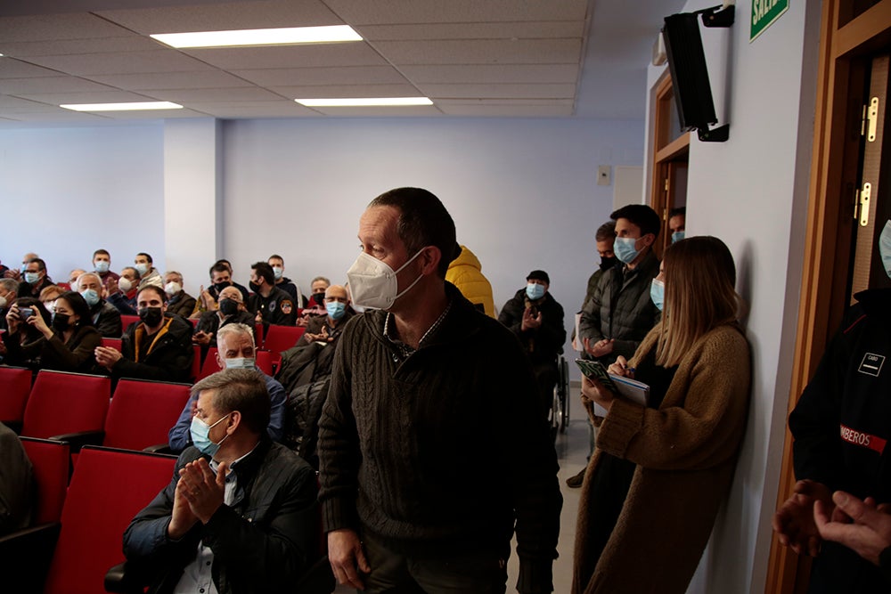 Recuperación de la festividad de San Juan Dios en el Parque de Bomberos de Salamanca tras no poder homenajear a veteranos y jubilados en los dos últimos años