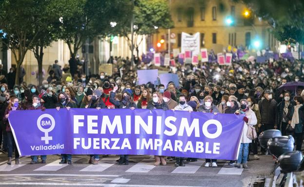 Manifestación del 8M en Valladolid. 