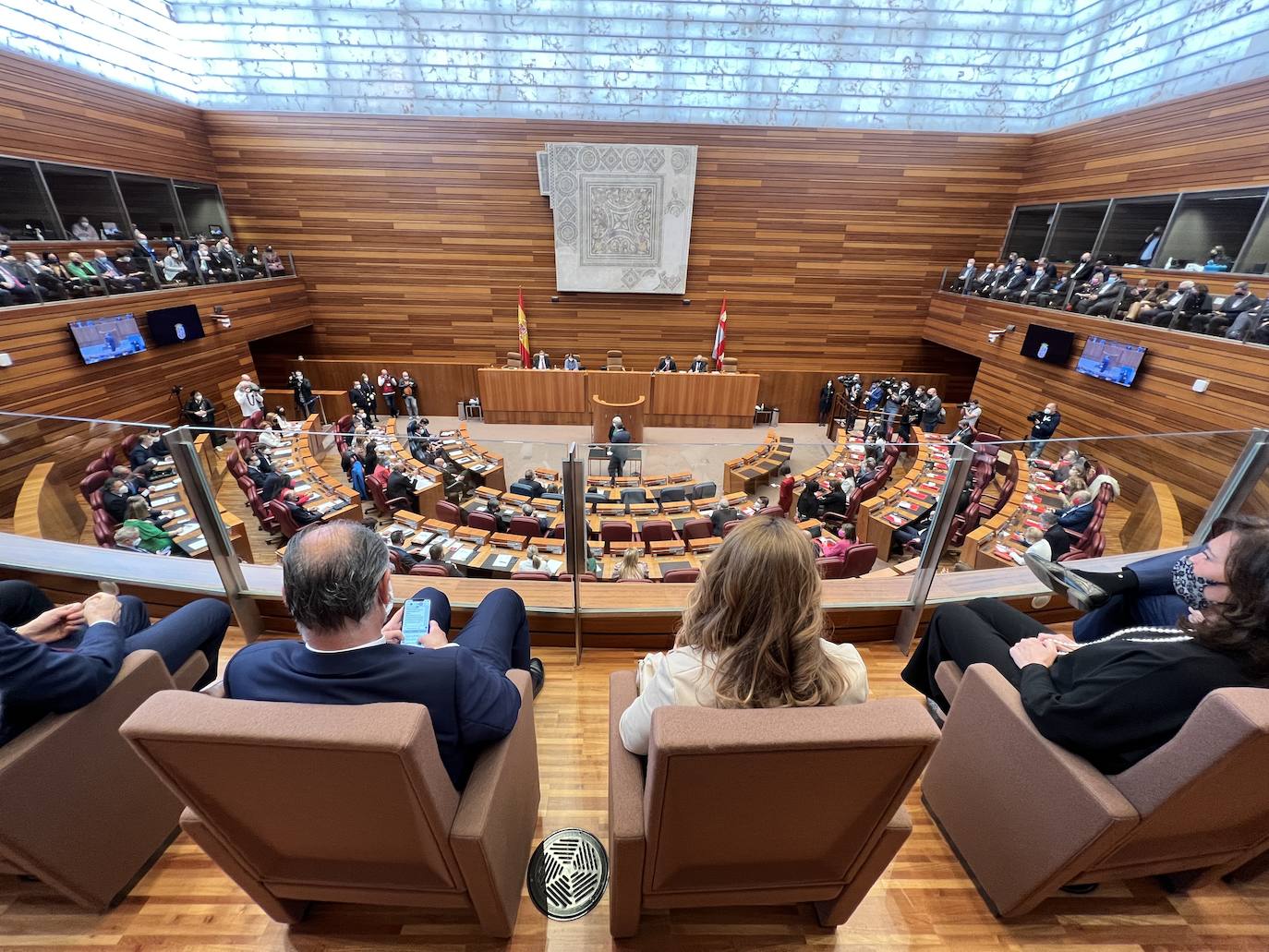 Diferentes momentos del acto de constitución de las Cortes. 