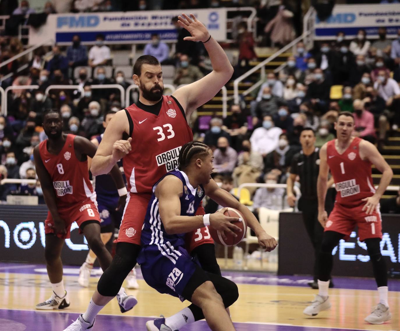 El UEMC Real Valladolid cae en casa ante el Basquet Girona. 