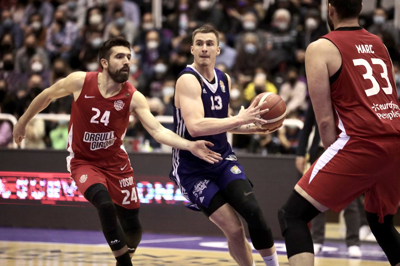 El UEMC Real Valladolid cae en casa ante el Basquet Girona. 