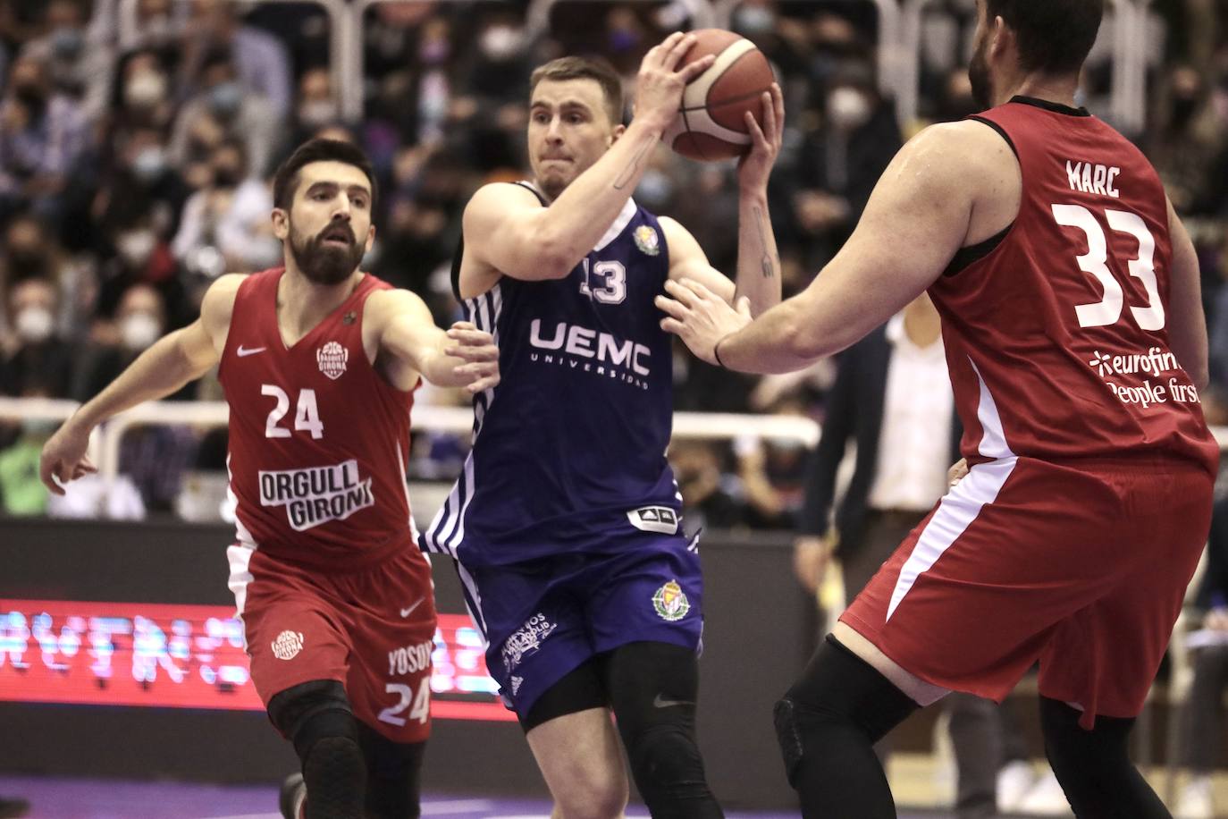 El UEMC Real Valladolid cae en casa ante el Basquet Girona. 