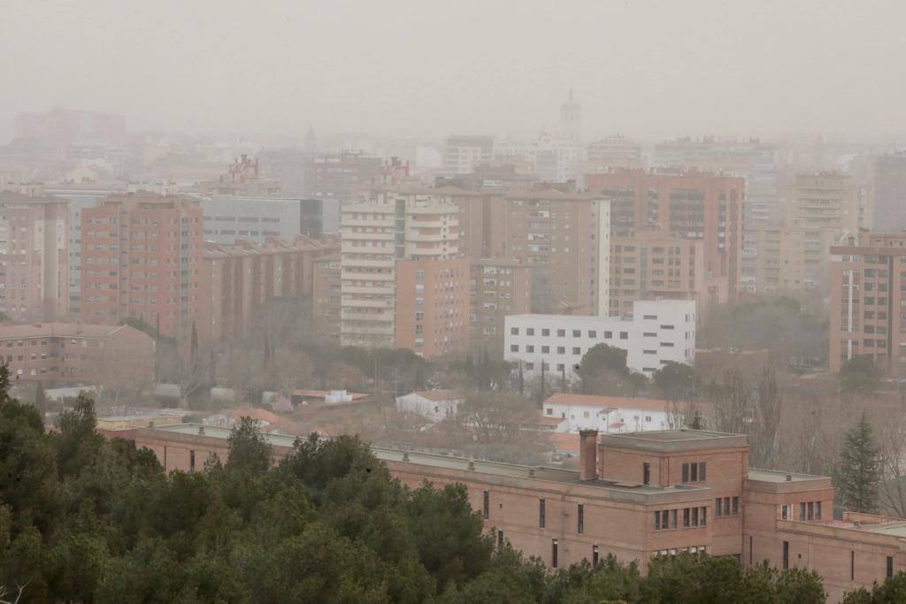 Fotos: La calima cubre Valladolid de un fino manto naranja (2/2)