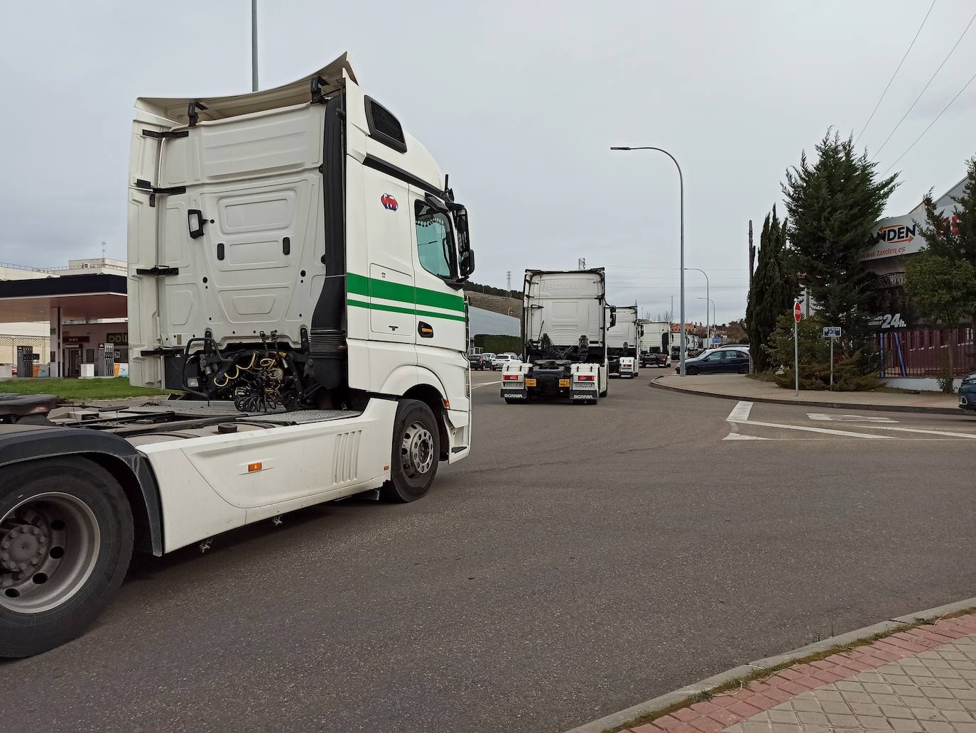 Fotos: La caravana de camiones, a su paso por Valladolid