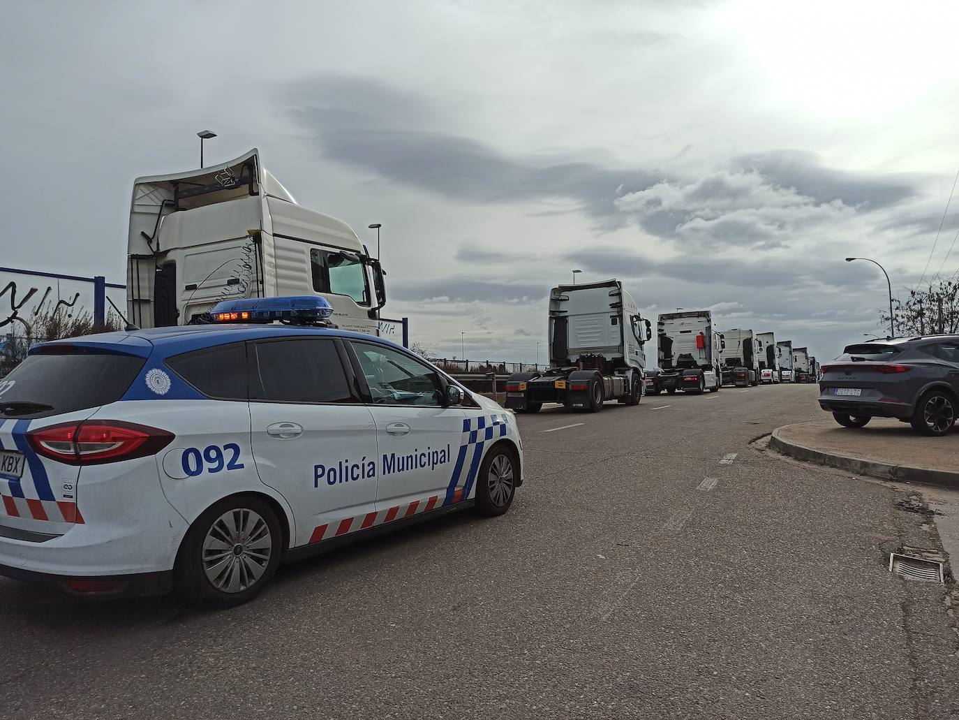 Fotos: La caravana de camiones, a su paso por Valladolid