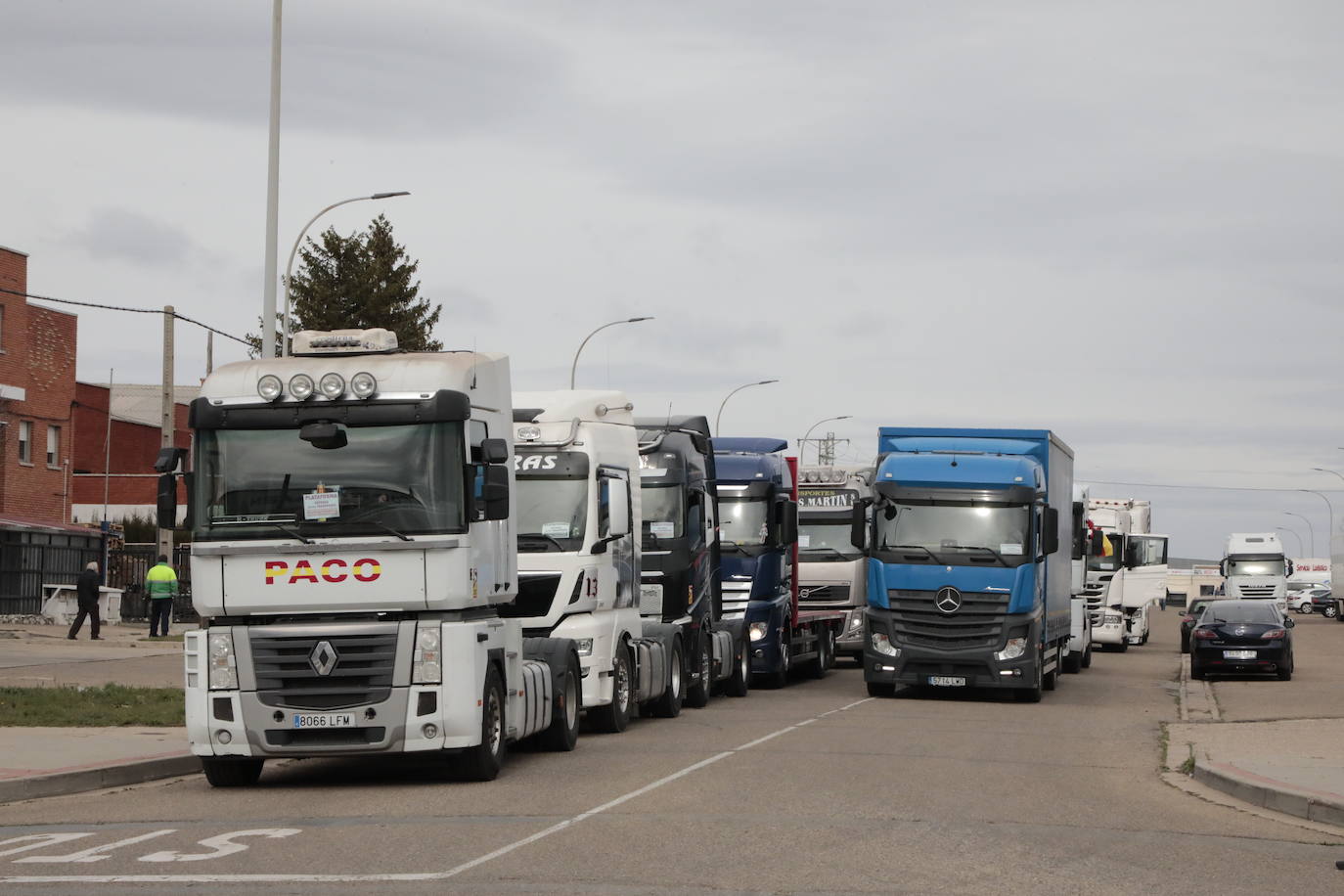 Fotos: La caravana de camiones, a su paso por Valladolid