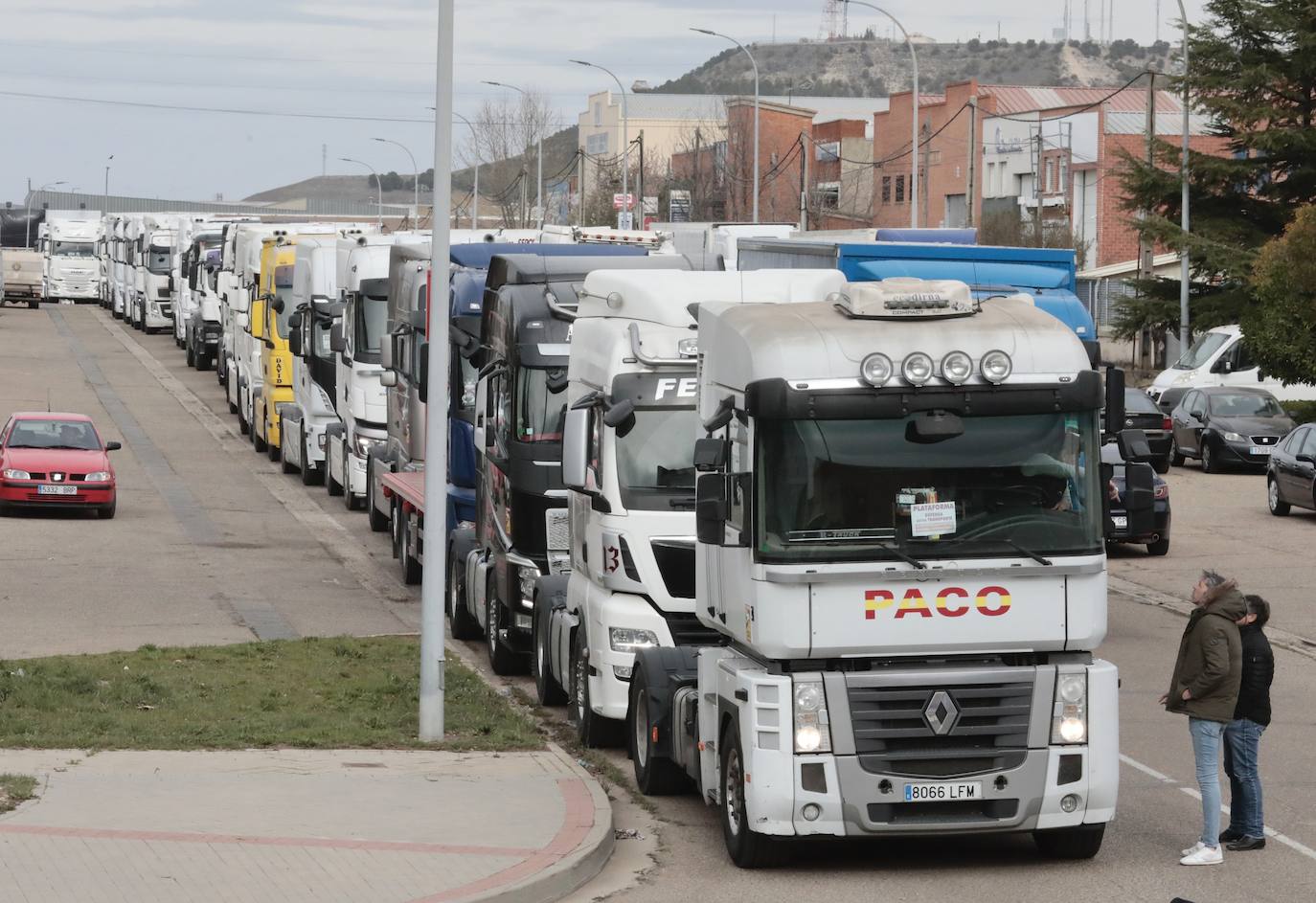 Fotos: La caravana de camiones, a su paso por Valladolid