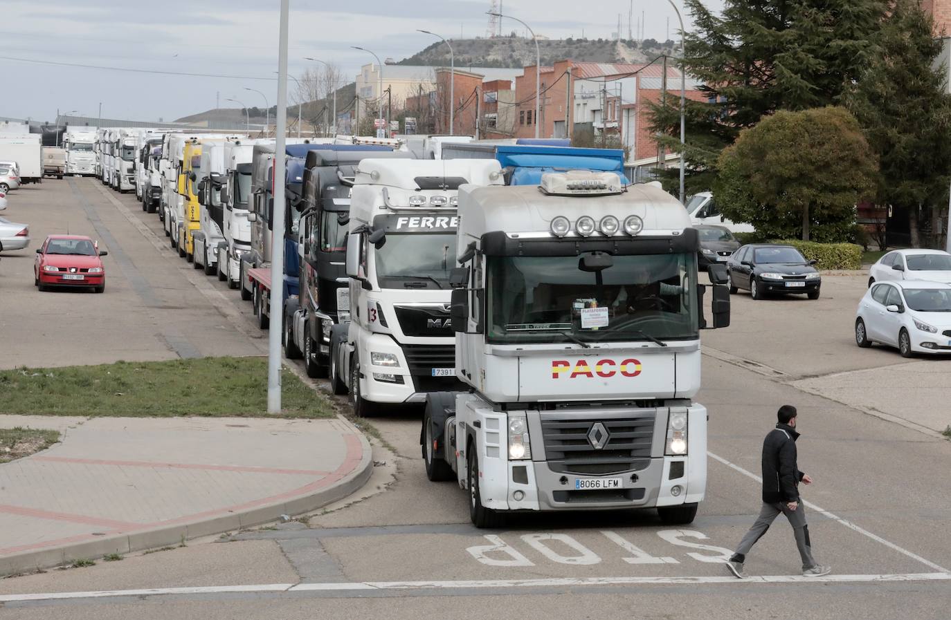 Fotos: La caravana de camiones, a su paso por Valladolid