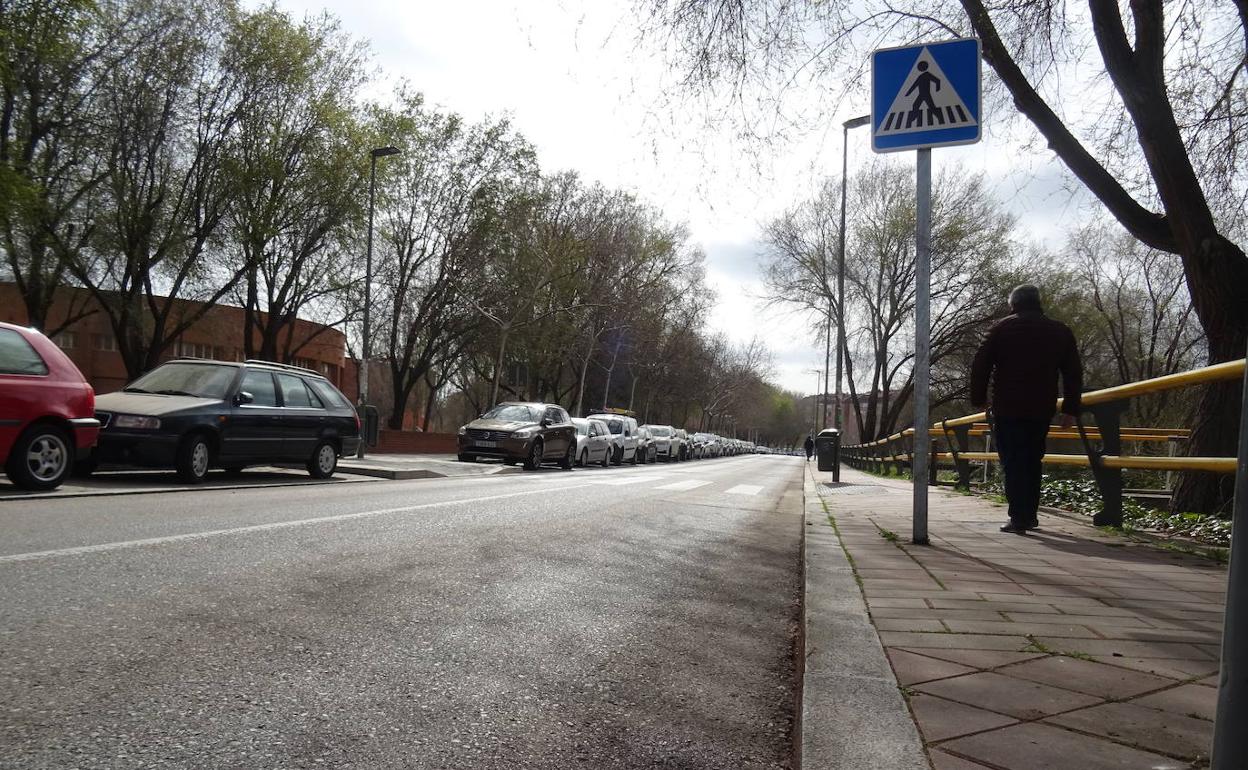 El lugar del atropello, en el paseo del Cauce. 