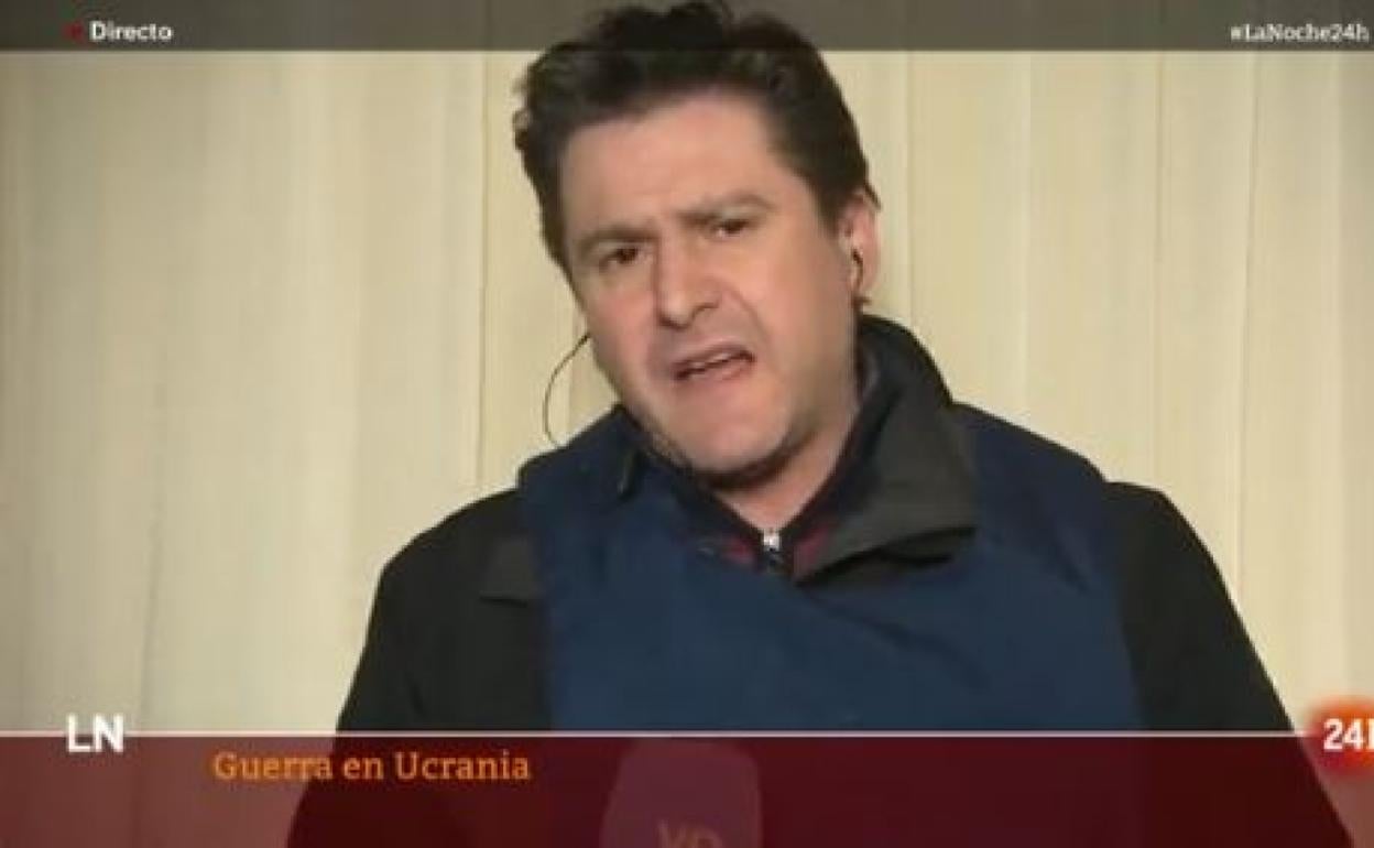 El reportero Óscar Mijallo.