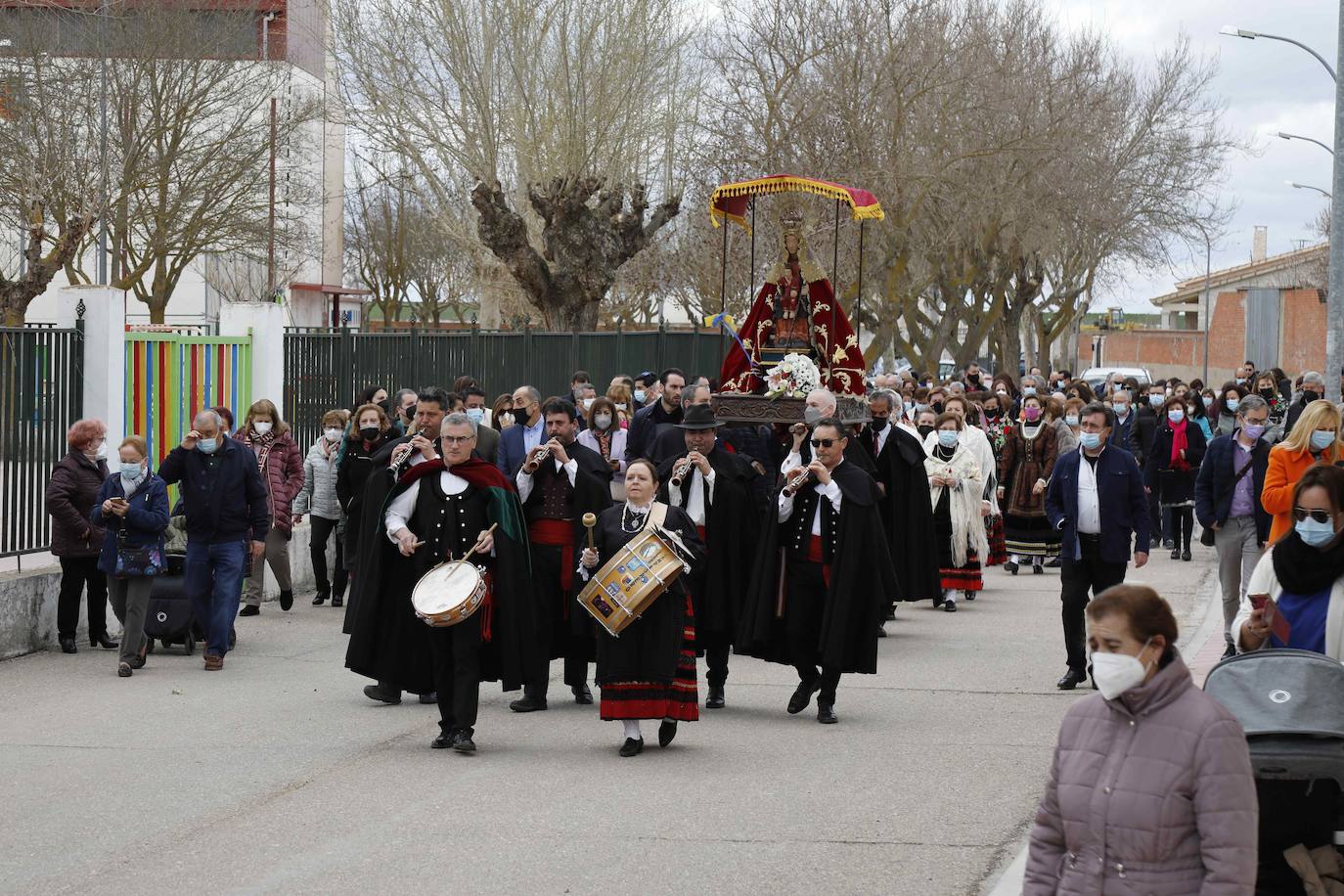 Fotos: Recibimiento y procesión de la Virgen del Henar en Campaspero