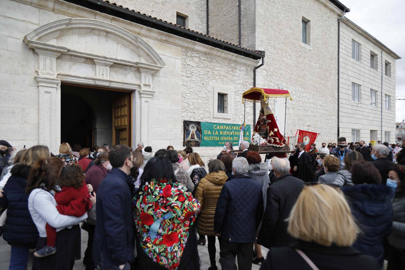 Fotos: Recibimiento y procesión de la Virgen del Henar en Campaspero