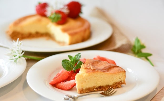 Tarta de queso mascarpone con fresas