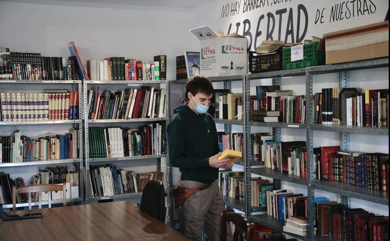 La biblioteca actual del centro social La Molinera en el antiguo Marqués de la Ensenada. 