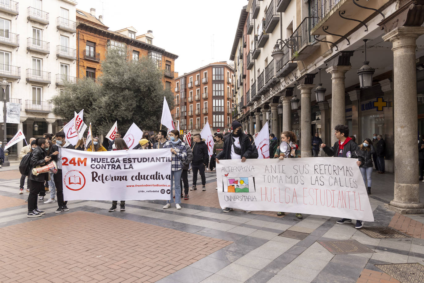 Fotos: Huelga de estudiantes en Valladolid