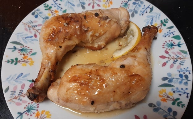 Muslos de pollo al limón