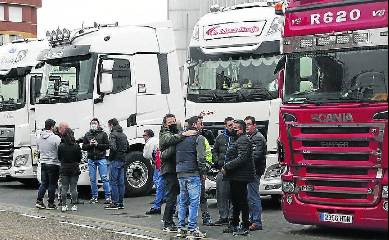 Manifestación de transportistas, el 21 de marzo en La Balastera.