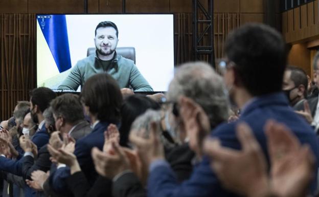 Zelenski hablará el próximo martes ante el Congreso de los Diputados