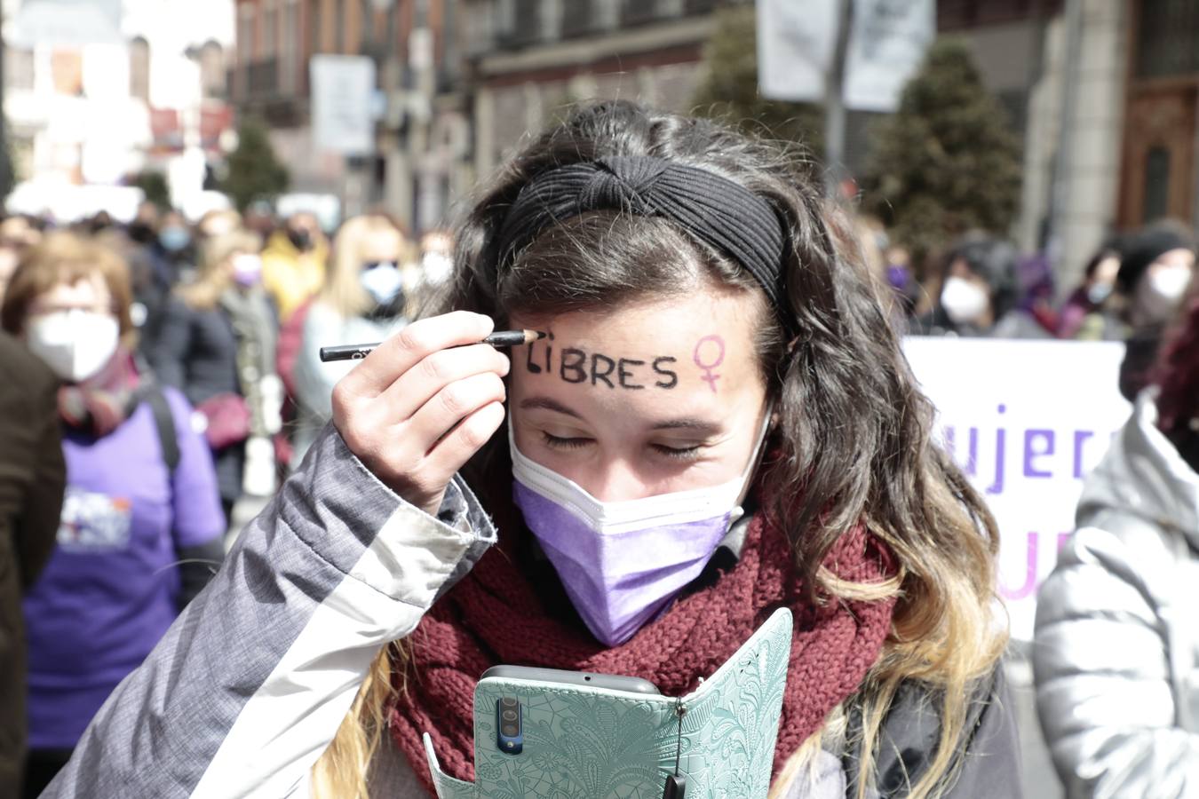 Fotos: Manifestación feminista en Valladolid